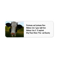 Country Cow Beef Farm Address Label