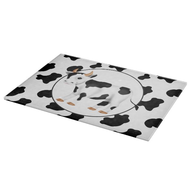Country cow cartoon cutting board (Corner)