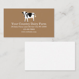 Country Cow Dairy Farm Business Card