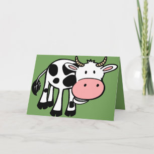 country cow greeting card