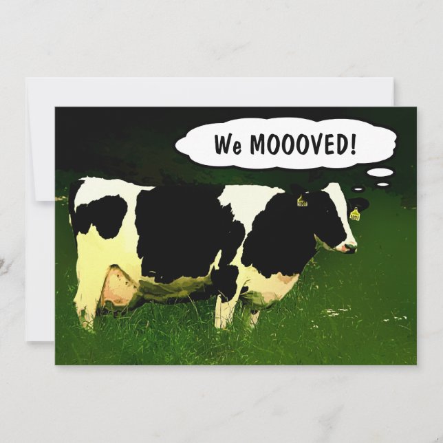 Country Cow Housewarming Party Invitation (Front)