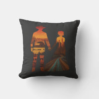 Country Cowboy & City Girl Silhouette