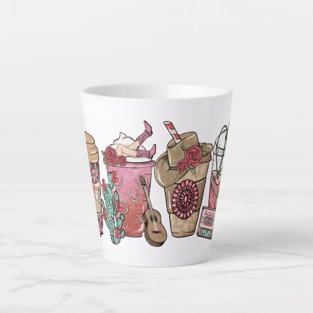 Country Cowboy Coffee Cups | Western-Themed (Front)
