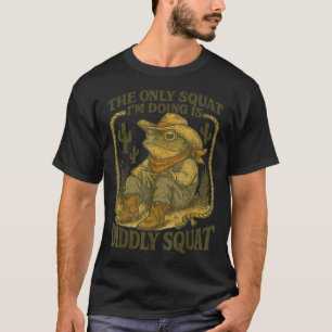 Country Cowboy Frog Rodeo Cowgirl  T-Shirt