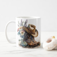 Country Cowgirl Boots Flower Hat Texas