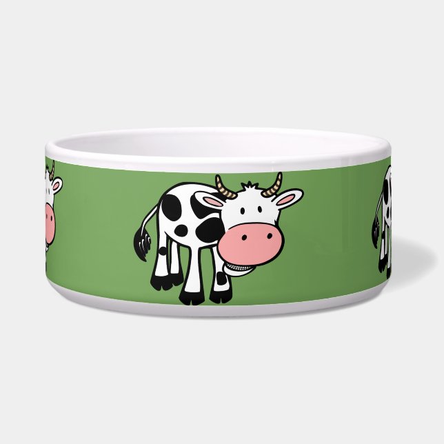 country cows cat food bowl (Front)