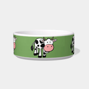 country cows cat food bowl