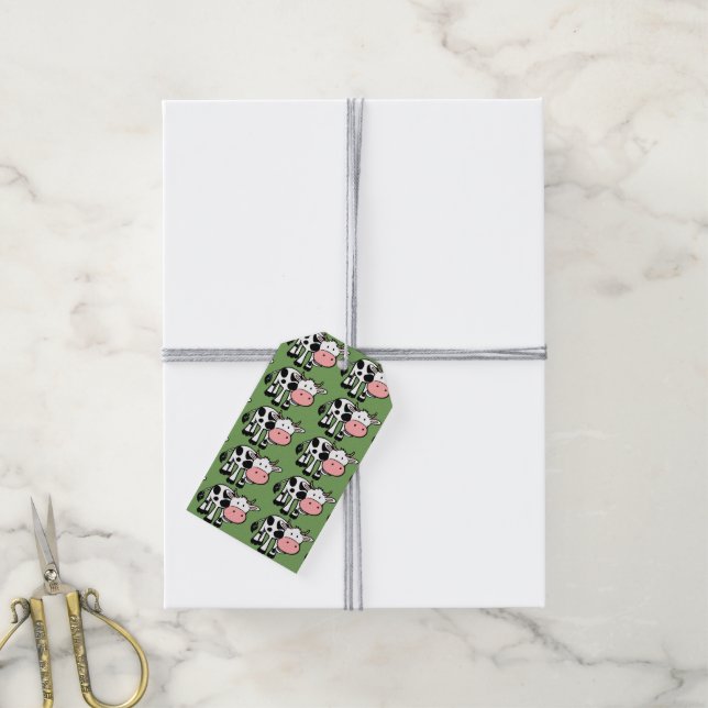 country cows gift tags (With Twine)
