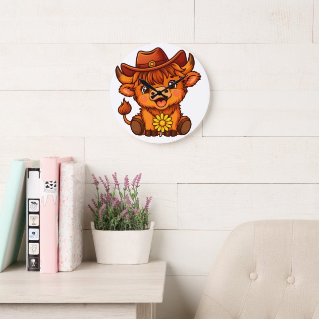 COUNTRY CUTIE LARGE CLOCK (Reading Room)