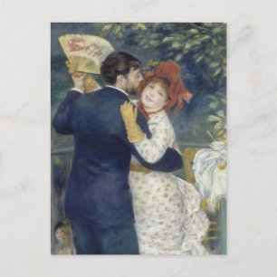 Country Dance by Pierre Renoir, Vintage Fine Art Postcard