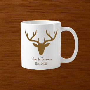 Country Decor deer head Coffee Mug