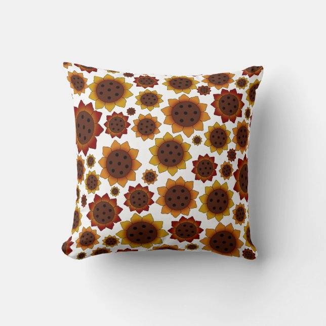 Country Decor Floral Pillow (Front)
