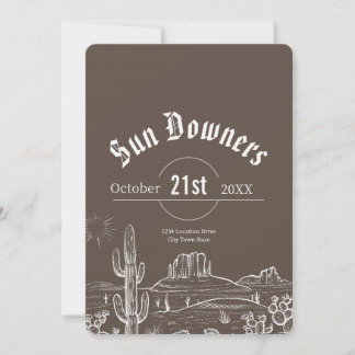 Country Dessert Birthday - Custom Party Invitation