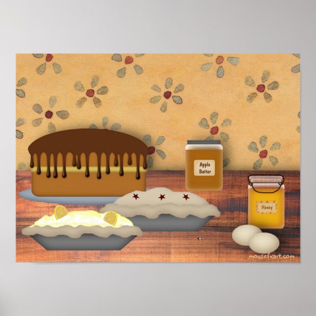 Country Desserts Print (Front)