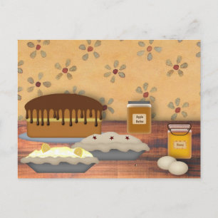 Country Desserts Recipe Card