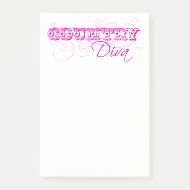 Country Diva Post-it Notes (Front)