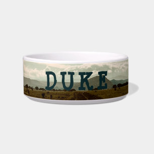 Country Dog Pet Bowl - Wild West