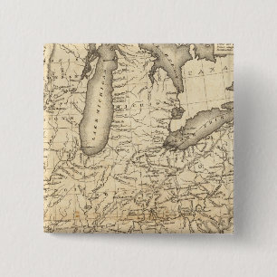 Country drained by the Mississippi Eastern Section 15 Cm Square Badge