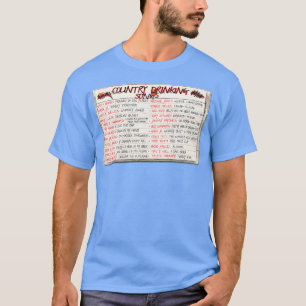 Country Drinking Songs Cassette Mix Tape T-Shirt