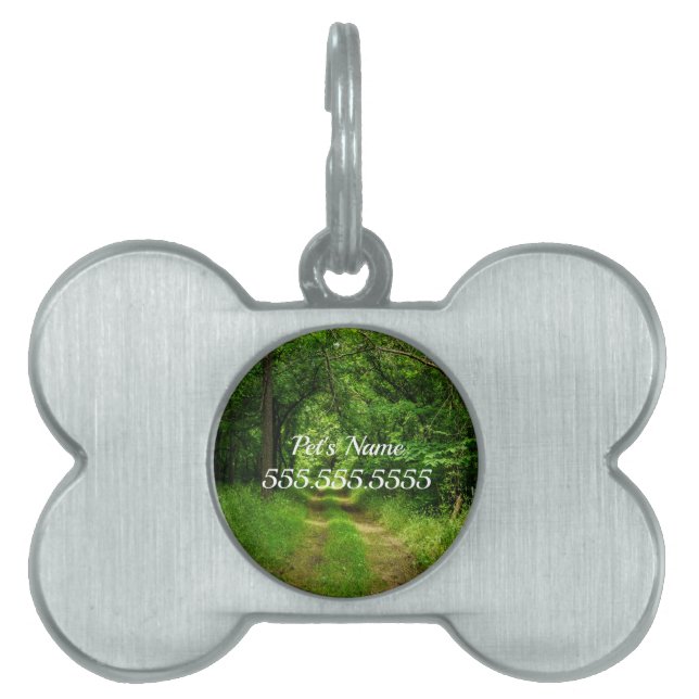 Country Driveway Pet Name Tag (Front)