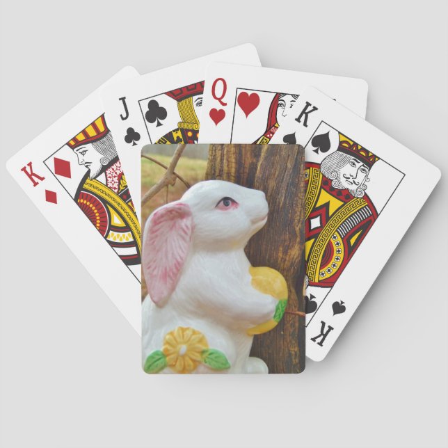 Country Easter Bunny Playing Cards (Back)