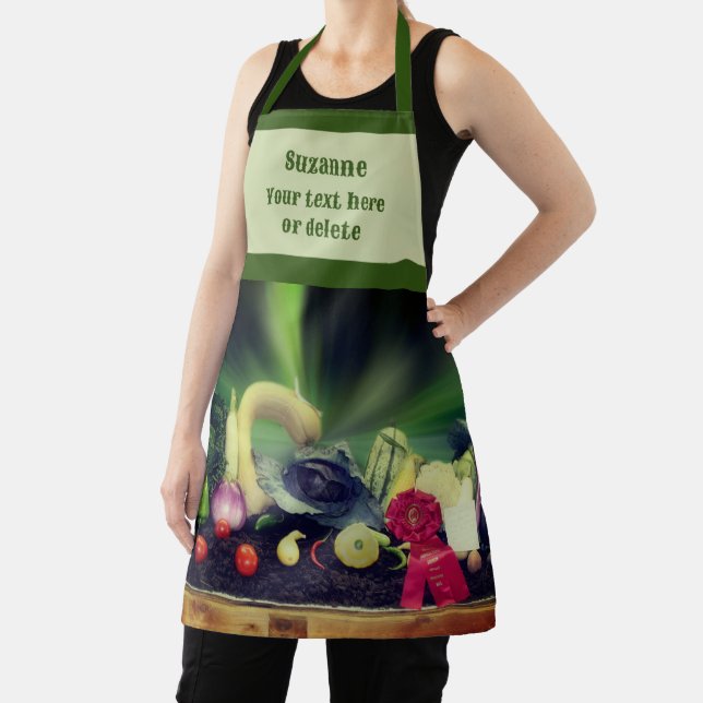 Country Fair Prize Vegetables Personalised Apron (Insitu)