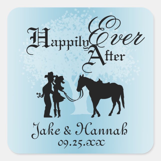 Country Fairy Tale Square Sticker (Front)