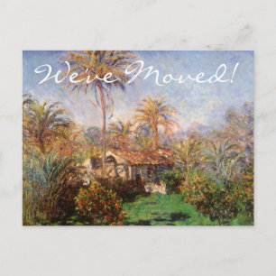 Country Farm by Claude Monet, Change of Address Announcement Postcard