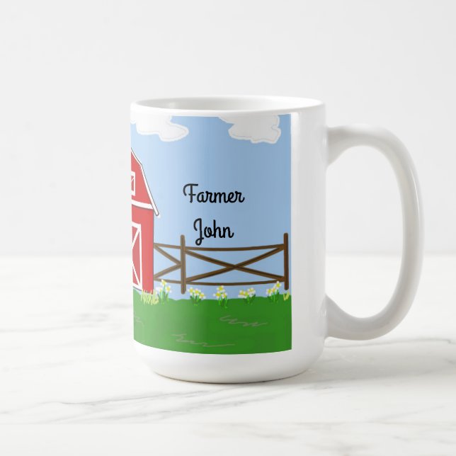 Country Farm Design Coffee Mug (Right)