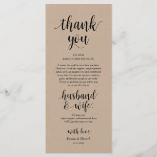 Country Farm Kraft, Place Setting Thank You Cards