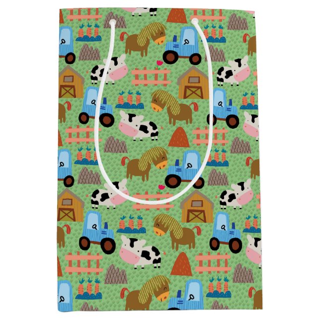 Country Farm Life Medium Gift Bag (Front)
