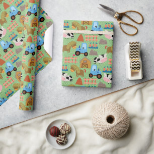 Country Farm Life Wrapping Paper