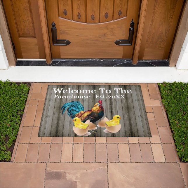 Country Farmhouse Welcome Doormat (Outdoor)