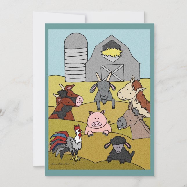 Country Farmlife 8 Invitation (Front)