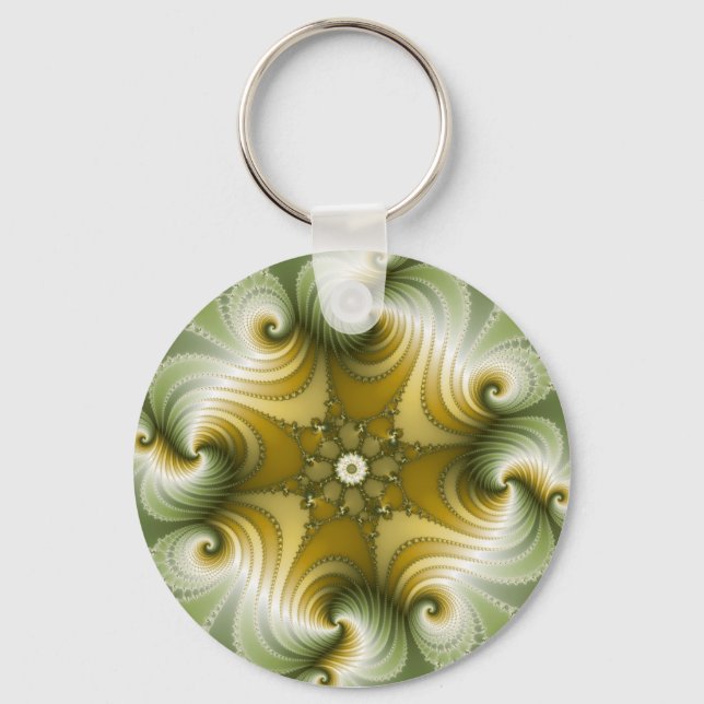 Country Fayre - Fractal Art Key Ring (Front)