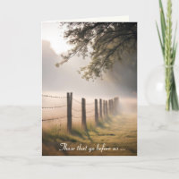 Country Fence In The Mist Sympathy