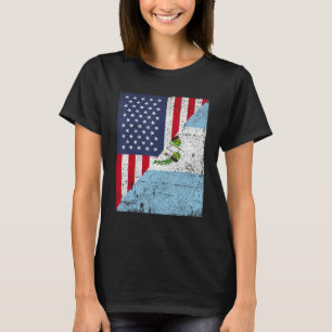 Country Flag  Half USA Half Guatemala T-Shirt