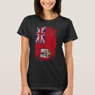 Country Flag Souvenir Grunge Flag Bermuda T-Shirt