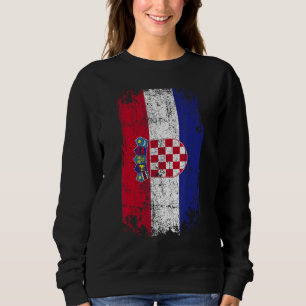 Country Flag Souvenir Grunge Flag Croatia Sweatshirt