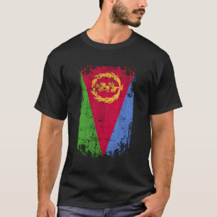 Country Flag Souvenir Grunge Flag Eritrea T-Shirt