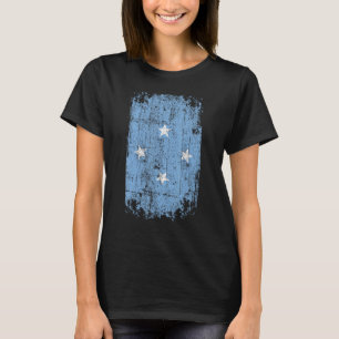 Country Flag Souvenir Grunge Flag Micronesia T-Shirt