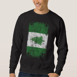 Country Flag Souvenir Grunge Flag Norfolk Island Sweatshirt