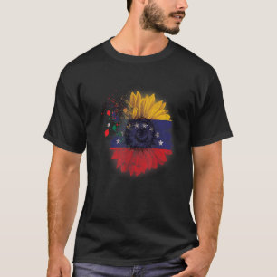 Country Flag Venezuela Venezuelans Flag Sunflower T-Shirt
