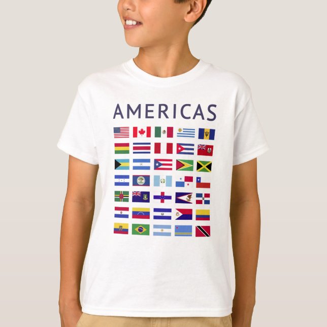 Country Flags Americas National Flags America T-Shirt (Front)