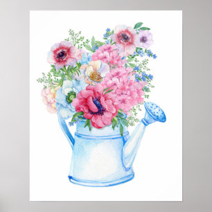 Country Floral Poster