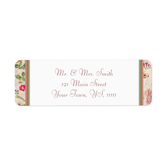 Country Floral Return Address Return Address Label