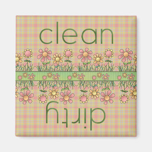 Country Flowers Dishwasher Magnet