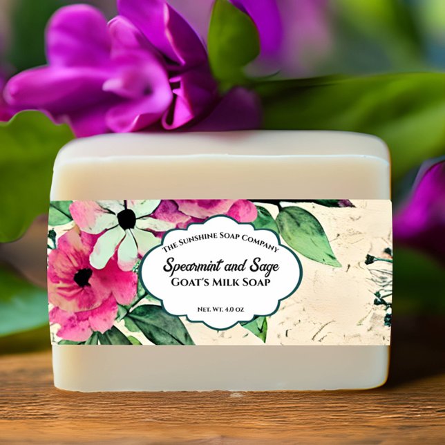 Country Flowers Soap Belly Band Invitation Belly Band (Creator Uploaded)