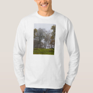 Country Foggy Fall Morning T-Shirt