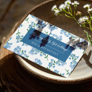 Country Forget-Me-Not Pattern Business Card